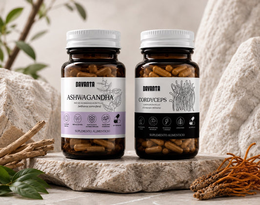 KIT ASHWAGANDHA + CORDYCEPS | 2 Frascos 120 cápsulas